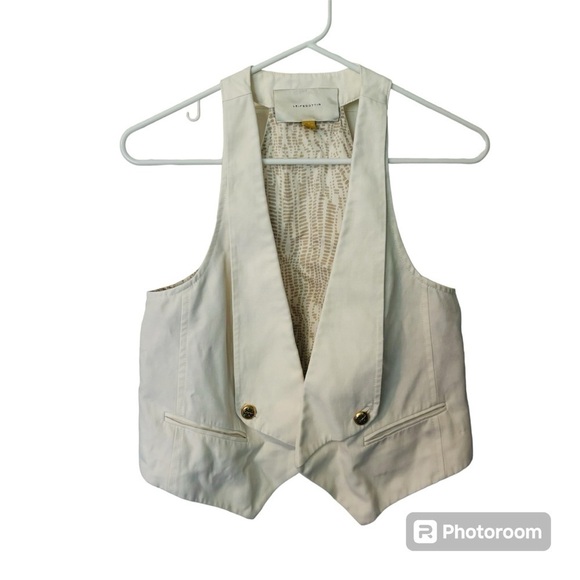 Anthropologie Tops - Anthropologie Leifsdottir Ivory Vest